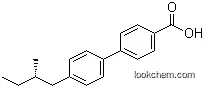 Molecular Structure of 62614-48-6 (4'-[(2S)-2-Methylbutyl]-[1,1'-biphenyl]-4-carboxylic acid)
